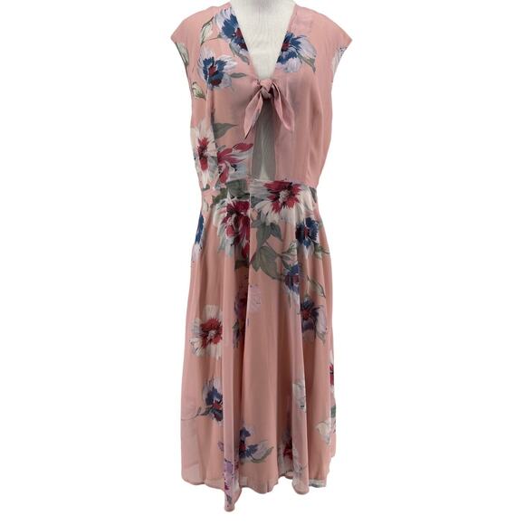 Yumi Kim Women's Forget Me Not Blush Reminisce Midi Dress Size Large NEW - Picture 2 of 8
